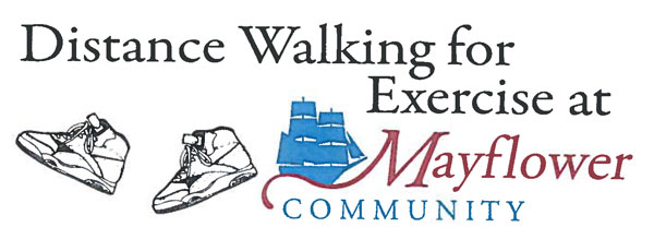distance walking for exercised at Mayflower community logo