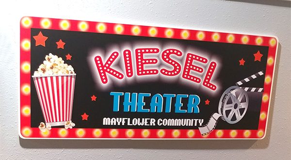 kiesel theater sign