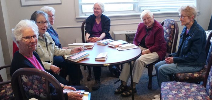 Mayflower Community Residents Book Club meeting