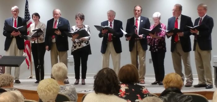 Shults and Company entertaining Mayflower Residents