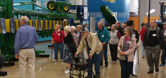 Mayflower Residents visiting the Kinze manufacturing facility