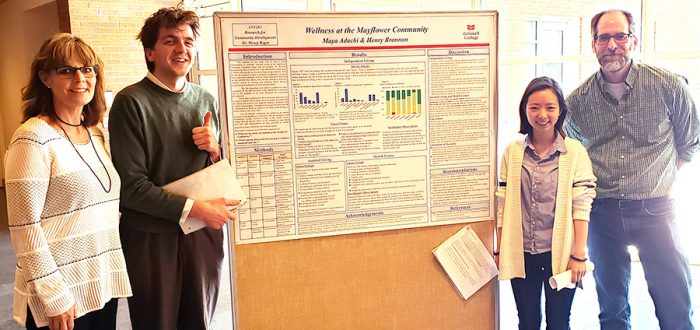Grinnell College students - Maya Adachi and Henry Brannan present wellness study
