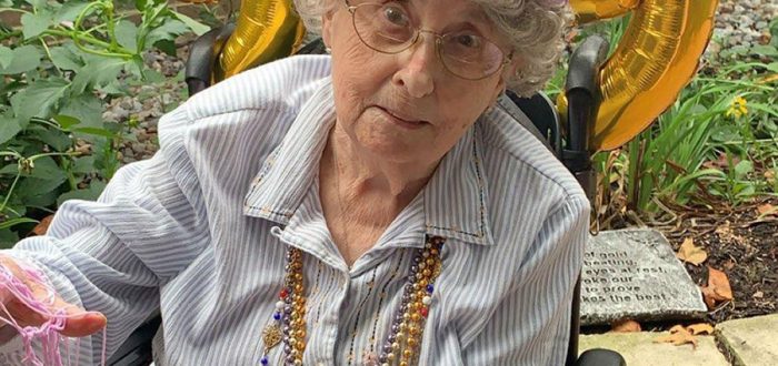 Dorothy Delk celebrates her 99th birthday.