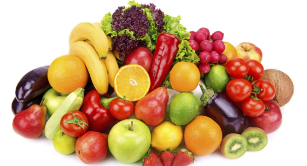 pile of fruit and vegetables