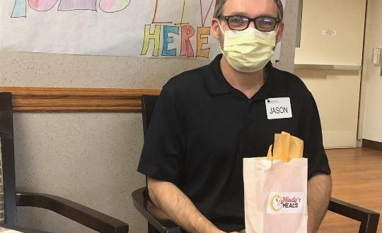 Jason Bellinger, Food Service staff member wins Mindy's Meals gift card