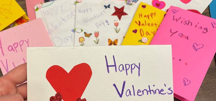 Valentines Day cards for residents