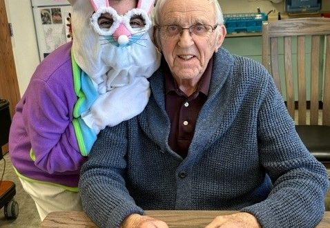 Easter Bunny visits Mayflower Community