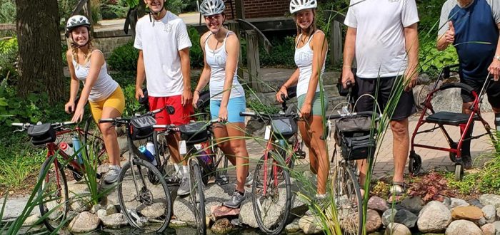 Baker Family Dips Bikes in Fish Pond